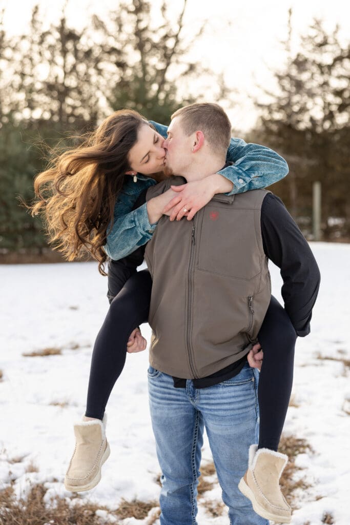 Winter engagement session