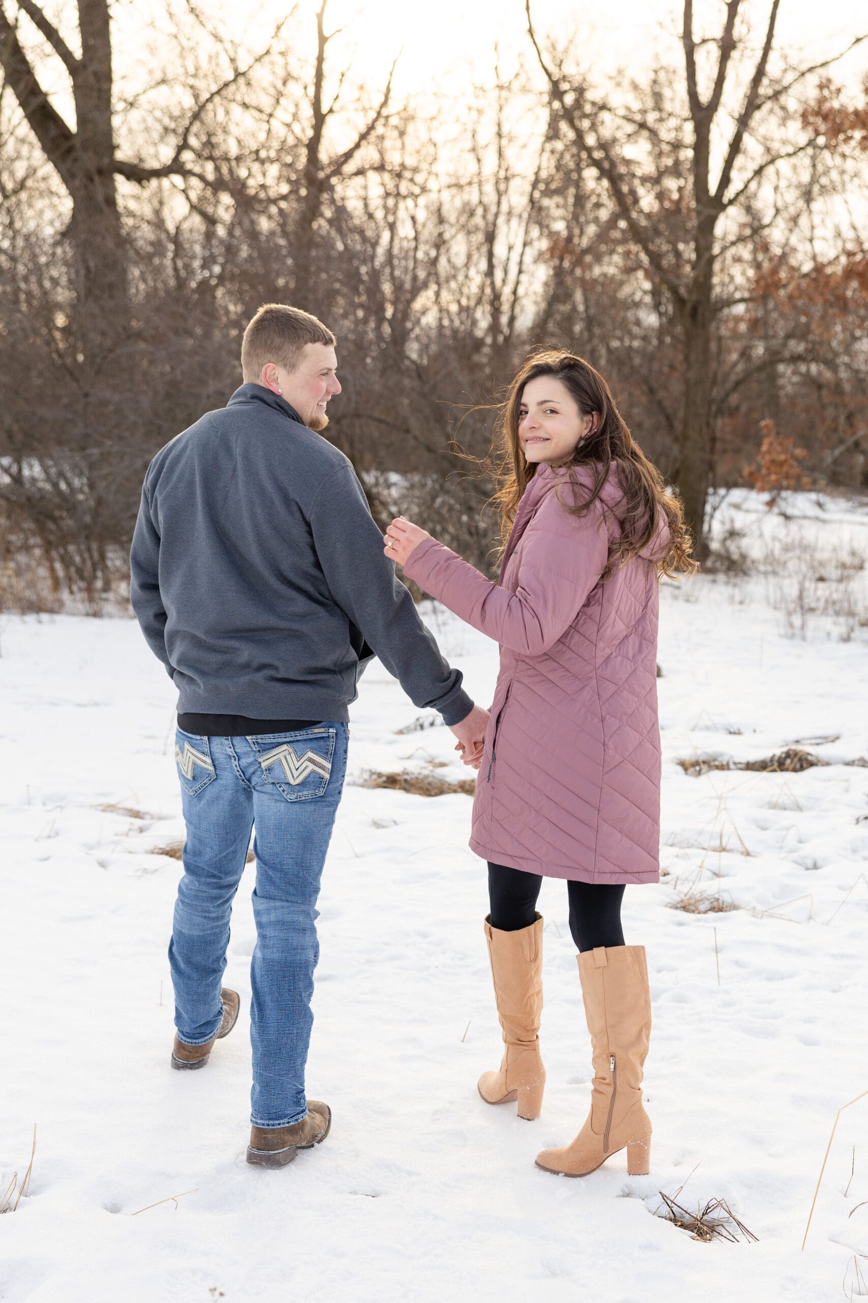 Engagement session in Rice Minnesota
