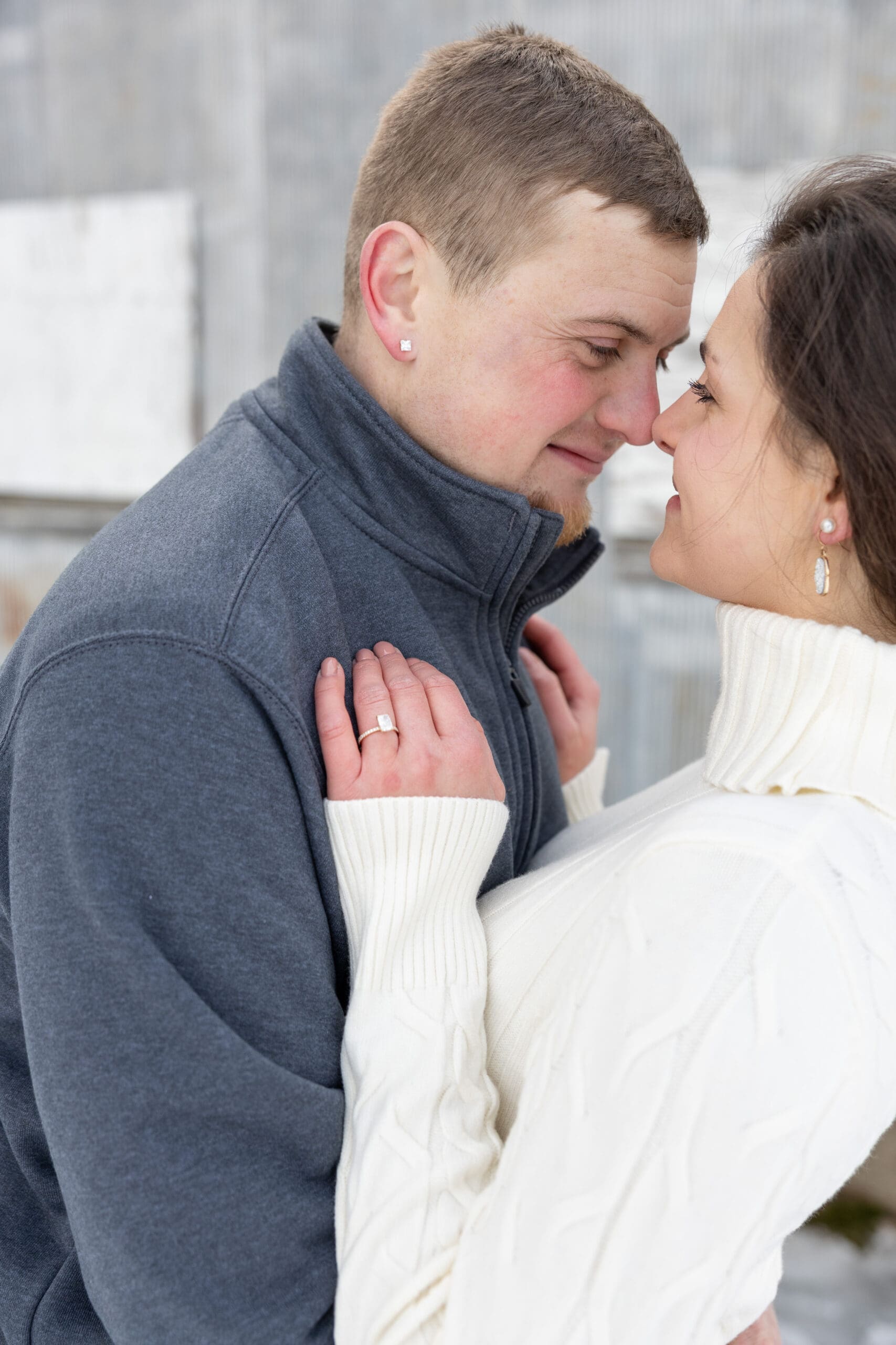 Winter Engagement Session in Rice