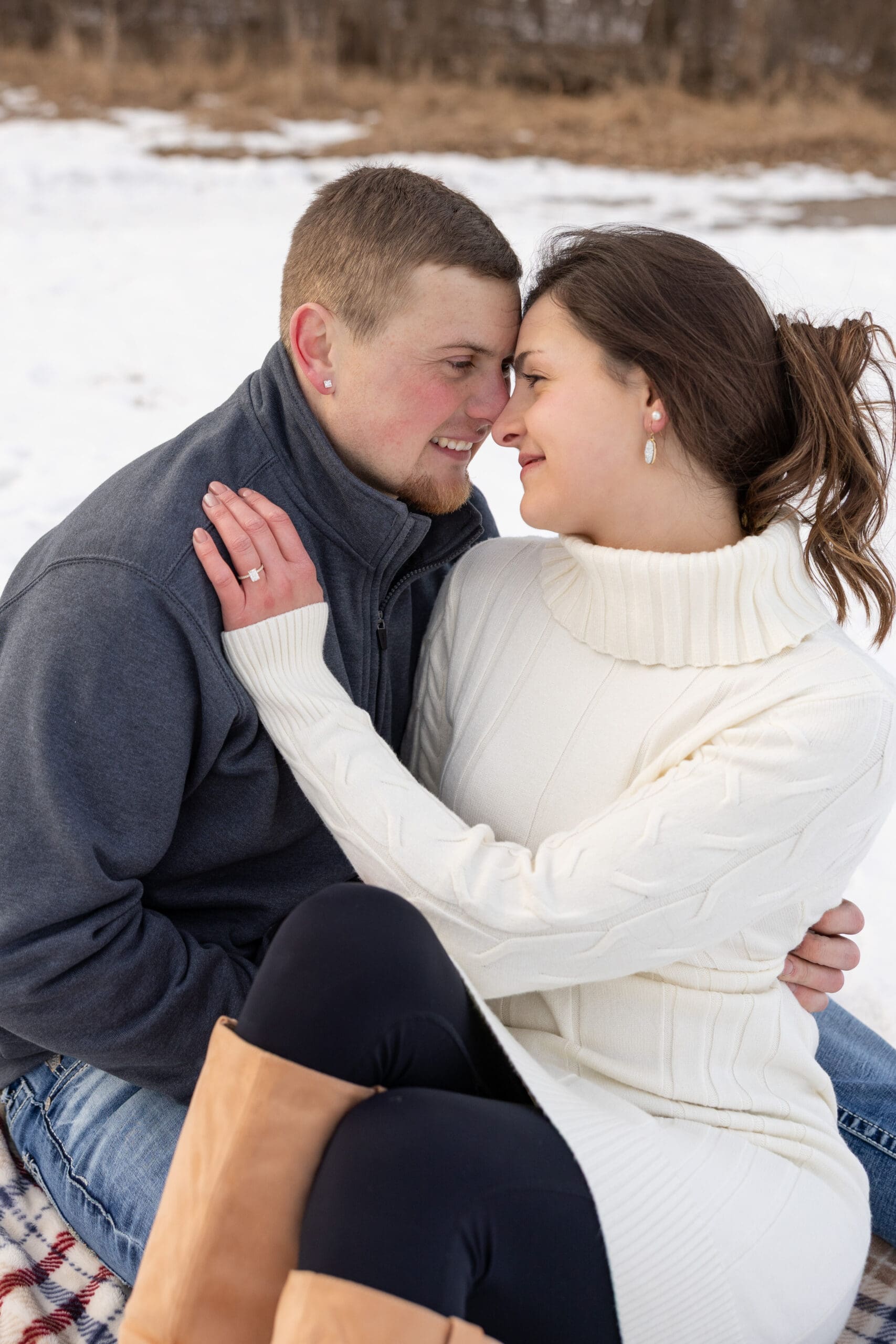 Winter Engagement Session in Minnesota